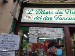 Insegna at Biscottificio L'albero dei Biscotti in Catania