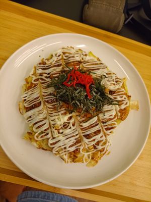 Okonomiyaki at Hola Vege - 歐拉蔬食工坊 in Kaohsiung