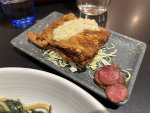 “Pork” nanban with tartar sauce  #Veganuary at SYOSyoHOUBou - 無所洋食  in Taipei