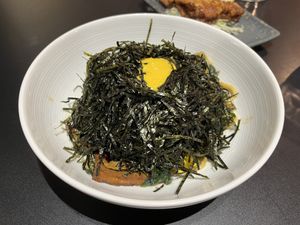 Teriyaki seaweed egg yolk pastaa #Veganuary at SYOSyoHOUBou - 無所洋食  in Taipei