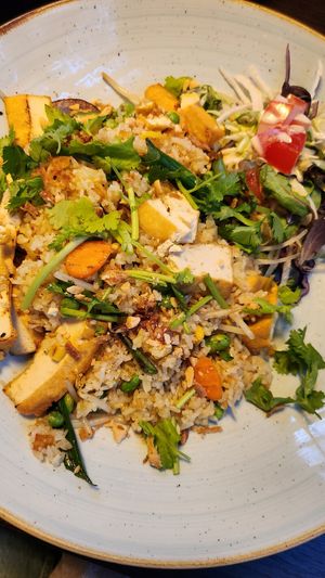 Gebratener Reis mit Tofu at Chiko Restaurant in Reutlingen