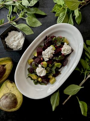 Betroot Salad at Nibbana Space in Phuket