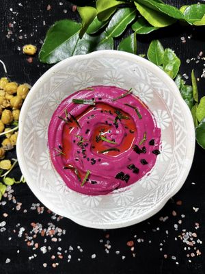 Betroot Hummus at Nibbana Space in Phuket