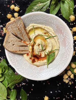 Hummus at Nibbana Space in Phuket