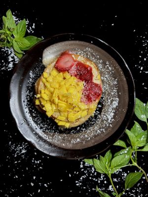 Green Quinoa Pancake at Nibbana Space in Phuket