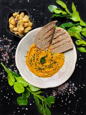 Carrot Hummus at Nibbana Space in Phuket