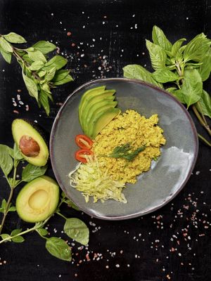 Scrambled Tofu at Nibbana Space in Phuket