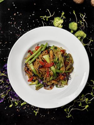 Tofu Veggie Wok at Nibbana Space in Phuket