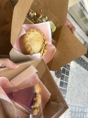 Mushroom pie and raspberry cake  at Friends U Can Keep in Macau