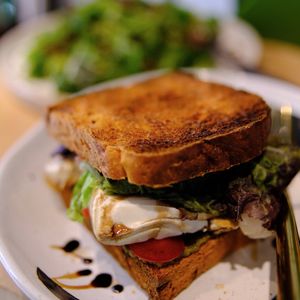 Glazed and Pesto’d Tofu Sandwich at Friends U Can Keep in Macau