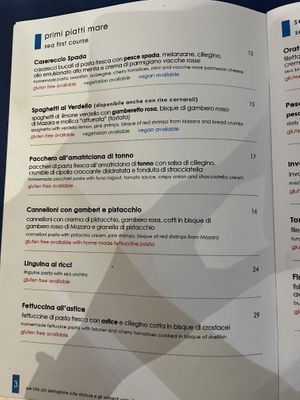   at Due Pistacchi Restaurant in Catania