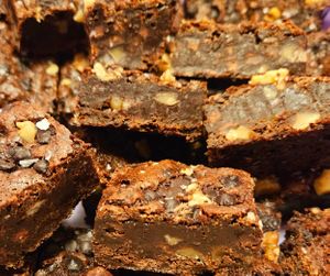 Fudgy Walnut Brownies at Hippie Chicks Bakery in Duncanville