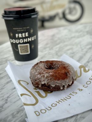 Chocolate Truffle Donut  at Sidecar Doughnuts & Coffee in Torrance