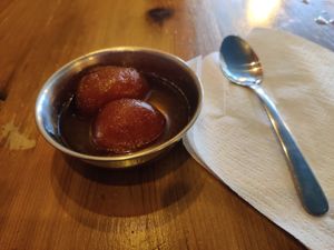 Gulab jamun at Dosa Mahal in Toronto