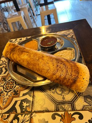 Dosa Mahal 9 Roncesvalles Ave.  

Spicy Pizza Masala Dosa  at Dosa Mahal in Toronto