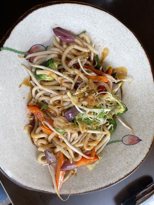 Udon noodles with vegetables  at Gorenshi in Darmstadt