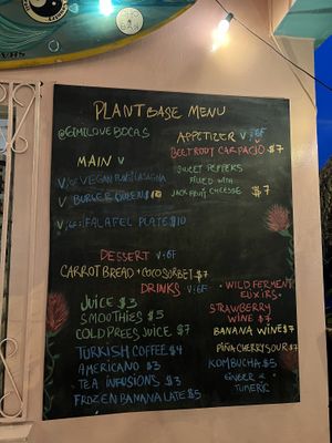 Menu  at Gimi Love Bocas in Bocas Del Toro