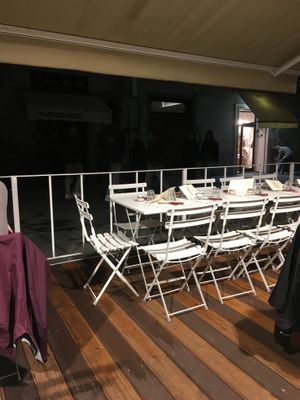 Outside dining  at Pizzium in La Spezia