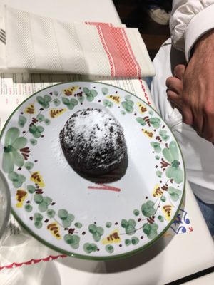 Vegan chocolate cake  at Pizzium in La Spezia