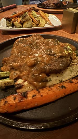 Vegan steak  at Perry's in Austin