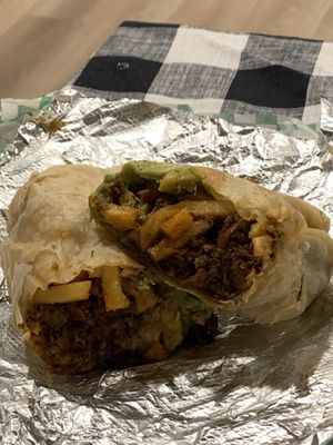 Cali-Birria burrito   at Vegan Vatoz in Riverside