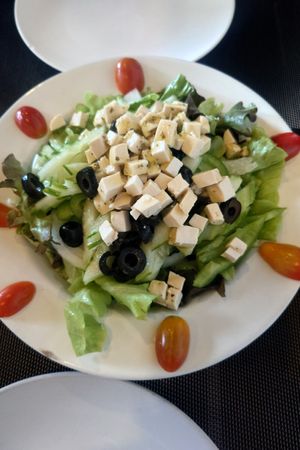 Greek salad at La Pizzeria da Claudio  in Koh Tao