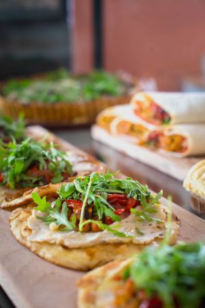 Cabinet full of fresh ready-to-eat pastries at Café Lief  in Haarlem