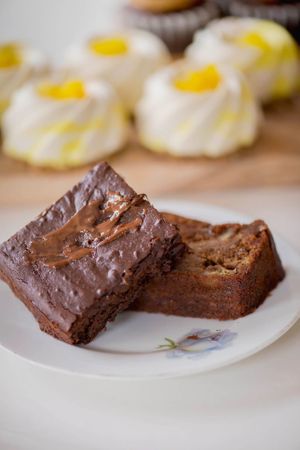 Gluten free fudgy brownie at Café Lief  in Haarlem