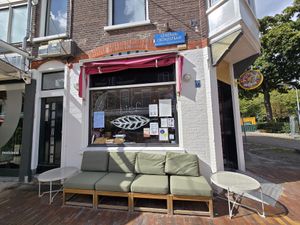On the corner at Café Lief  in Haarlem