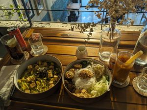 Samlor Korko Noodles and Khmer Noodle Salad at Sundays  in Phnom Penh