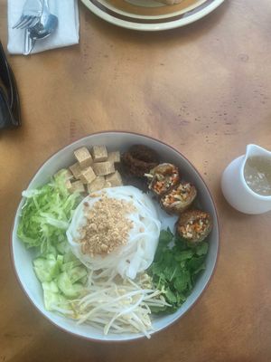 Noodle salad at Sundays  in Phnom Penh