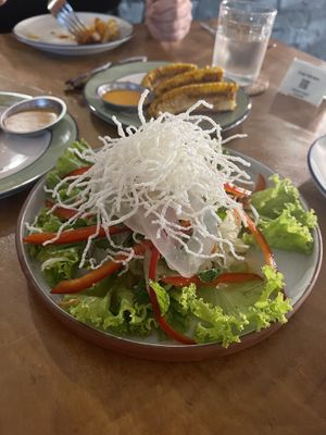 Palm fruit pomelo salad  at Sundays  in Phnom Penh