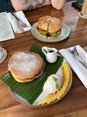 Fluffy pancakes   at Sundays  in Phnom Penh