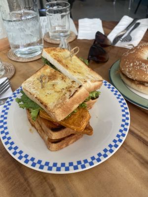 Tom yum sandwich  #Veganuary at Sundays  in Phnom Penh