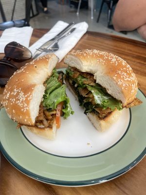 Breakfast bagel  #Veganuary at Sundays  in Phnom Penh