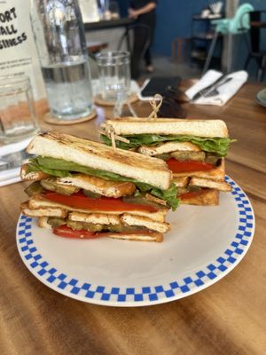 Tom yum sandwich  #Veganuary at Sundays  in Phnom Penh