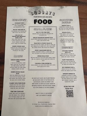   at Sundays  in Phnom Penh