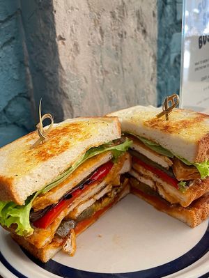 Vegan Tom Yom Sandwich  at Sundays  in Phnom Penh
