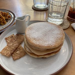 Bacon pancakes. Must try  at Sundays  in Phnom Penh