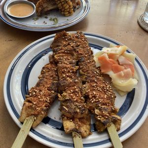 Mushroom skewers   at Sundays  in Phnom Penh