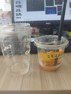 Sundays coffee compared to normal iced tea at Sundays  in Phnom Penh