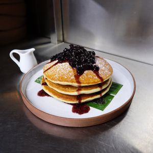 Blueberry pancakes special at Sundays  in Phnom Penh