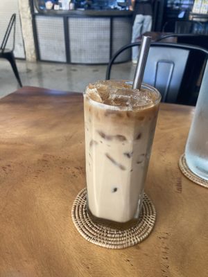 Khmer iced latte  at Sundays  in Phnom Penh