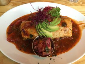 vegan burrito at The Mex in St Ives