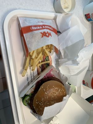 Plant based burger with avocado   at MAX - Stortorget in Malmo