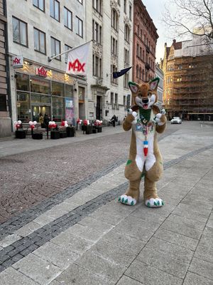 Jax in front of Max at MAX - Stortorget in Malmo