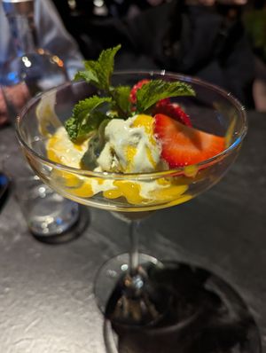 Green tea ice cream at Ginya Vegan House  in Hamburg