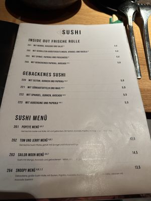 Große Auswahl dann Sushi  at Ginya Vegan House  in Hamburg