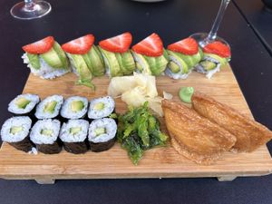 Vegetarian/vegan platter  at Sakura Cuisine in Cork