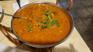 Yellow dhall at India House in Sofia